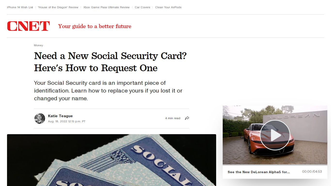 Need a New Social Security Card? Here's How to Get One